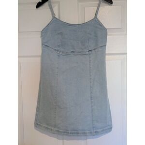 Lone Star Womens‎ Light Wash Denim Mini Dress Size Y2K Western Cowgirl Size M